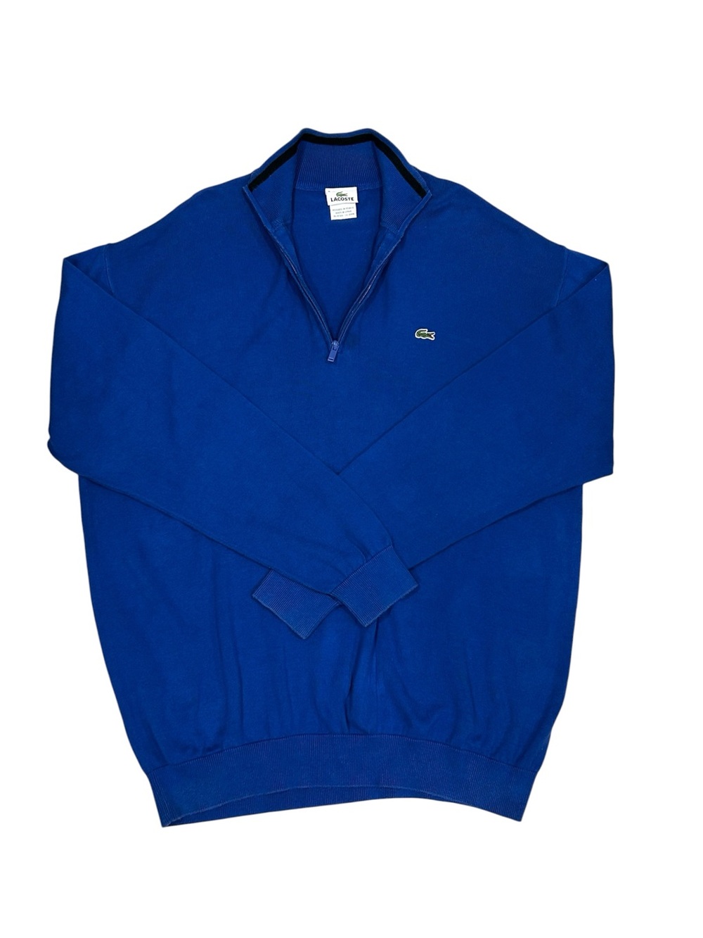 Lacoste Blue Half-Zip Pullover Rare Size